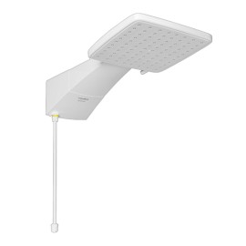 Chuveiro Elétrico Quadratta Eletrônico Branco 7700W / 220V Hydra