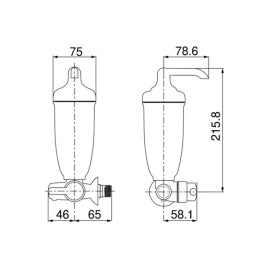 Purificador com Registro parede Acqua Bella Branco Lorenzetti Purificador com Registro parede Acqua Bella Branco Lorenzetti
