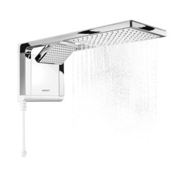Chuveiro Elétrico Acqua Duo Eletrônico Ultra Branco/Cromado 220V/7800W Lorenzetti Chuveiro Elétrico Acqua Duo Eletrônico Ultra Branco/Cromado 220V/7800W Lorenzetti