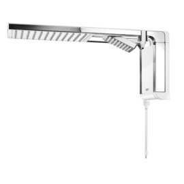 Chuveiro Elétrico Acqua Duo Eletrônico Ultra Branco/Cromado 220V/7800W Lorenzetti Chuveiro Elétrico Acqua Duo Eletrônico Ultra Branco/Cromado 220V/7800W Lorenzetti