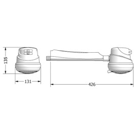 Chuveiro Elétrico Lorenducha 4T Branco 220V/6800W Lorenzetti Chuveiro Elétrico Lorenducha 4T Branco 220V/6800W Lorenzetti