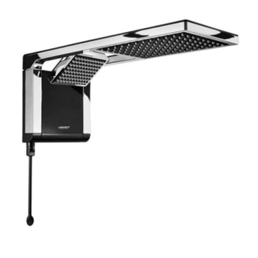 Chuveiro Elétrico Acqua Duo Eletrônico Flex Preto/Cromado 220V/6800W Lorenzetti