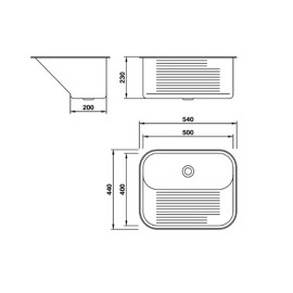 Tanque CT50 Inox Luxo Embutir Mekal