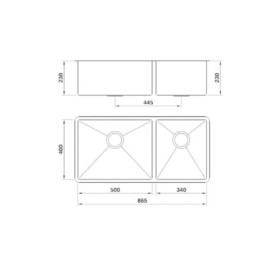 Cuba Retta Mekal R10 Escovada LR50/34 865X400X230 90010359016 Cuba Retta Mekal R10 Escovada LR50/34 865X400X230 90010359016