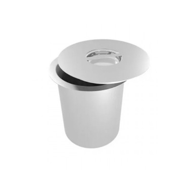 Lixeira Redonda Embutida Inox 9L 240x200 Mekal