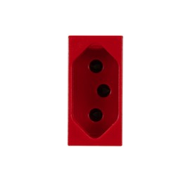 Módulo de Tomada de Energia 20A Vermelho Pial Plus Pial Legrand Módulo de Tomada de Energia 20A Vermelho Pial Plus Pial Legrand