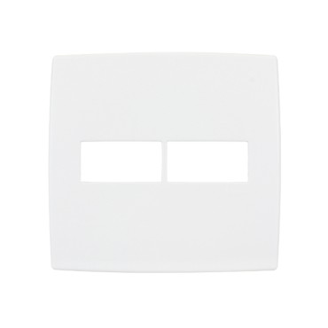 Placa sem Suporte 4x4 dois módulos Horizontal Pial Plus Pial Legrand