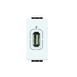 Módulo Tomada 1xUSB Branca Living Light Bticino