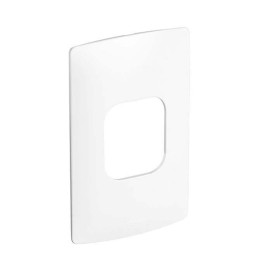 Placa 2 Postos Adjacentes 4x2 sem Suporte Branco Nereya Pial Legrand