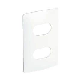 Placa 2 Postos 4x2 sem Suporte Branco Nereya Pial Legrand