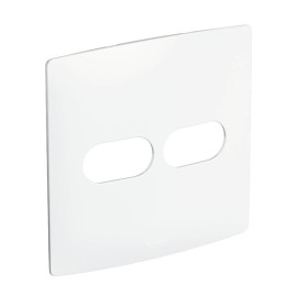 Placa 2 Postos 4x4 sem Suporte Branco Nereya Pial Legrand