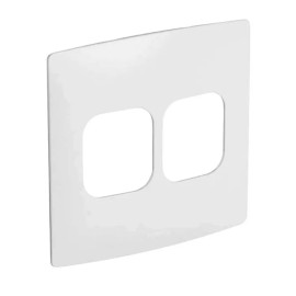 Placa 4 Postos (2 Adj + 2 Adj) 4x4 sem Suporte Branco Nereya Pial Legrand