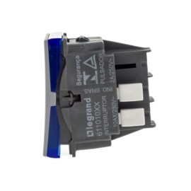 Módulo de Interruptor Simples 10A Branca Cinza Borne Aut. Plus+ Pial Legrand Módulo de Interruptor Simples 10A Branca Cinza Borne Aut. Plus+ Pial Legrand