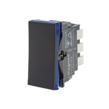 Módulo de Interruptor Paralelo 10A Preto Borne Aut. Plus+ Pial Legrand