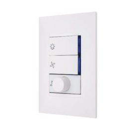 Conjunto Variador Rotativo para Ventilador Bivolt 160VA Branco Plus+ Pial Legrand Conjunto Variador Rotativo para Ventilador Bivolt 160VA Branco Plus+ Pial Legrand