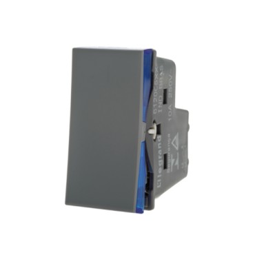 Módulo de Interruptor Intermediário 10A Cinza Plus+ Pial Legrand