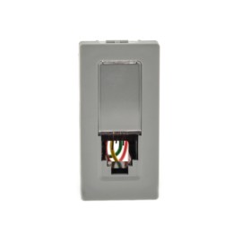 Módulo de Tomada Telefone RJ11 4 vias Cinza Plus+ Pial Legrand Módulo de Tomada Telefone RJ11 4 vias Cinza Plus+ Pial Legrand