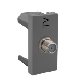 Módulo Tomada p/TV Coaxial Cinza Plus+ Pial Legrand Módulo Tomada p/TV Coaxial Cinza Plus+ Pial Legrand