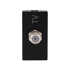 Módulo Tomada p/TV Coaxial Preto Plus+ Pial Legrand Módulo Tomada p/TV Coaxial Preto Plus+ Pial Legrand