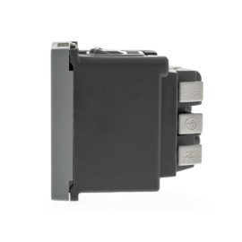 Módulo de Tomada de Energia 10A Cinza Fundo Móvel Plus+ Pial Legrand