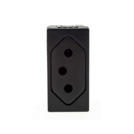 Módulo de Tomada de Energia 10A Preta Fundo Móvel Plus+ Pial Legrand