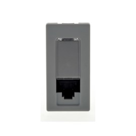 Módulo de Tomada Informática RJ45 Cinza Plus+ Pial Legrand Módulo de Tomada Informática RJ45 Cinza Plus+ Pial Legrand