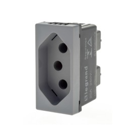 Módulo de Tomada de Energia 20A Cinza Plus+ Pial Legrand