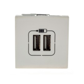 Módulo de Tomada 2xUSB Branco Plus+ Pial Legrand