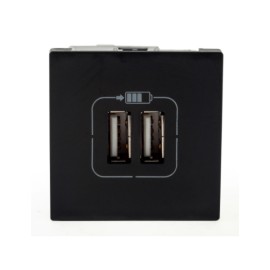 Módulo de Tomada 2xUSB Preto Plus+ Pial Legrand