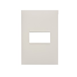 Placa sem Suporte 4x2 um módulo horizontal Branco Plus + Pial Legrand