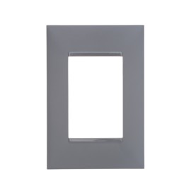 Placa sem Suporte 4x2 três módulos Adjacentes Cinza Plus+ Pial Legrand