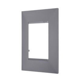 Placa sem Suporte 4x2 três módulos Adjacentes Cinza Plus+ Pial Legrand