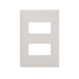 Placa sem Suporte 4x2 dois módulos Branco Plus + Pial Legrand