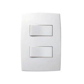 Conjunto Interruptor Duplo Simples/Paralelo 10A Pial Plus Pial Legrand Conjunto Interruptor Duplo Simples/Paralelo 10A Pial Plus Pial Legrand