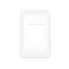 Placa com Suporte 4x2 dois módulos adjacentes Branco Pial Pop Pial Legrand