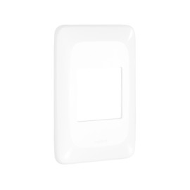 Placa com Suporte 4x2 dois módulos adjacentes Branco Pial Pop Pial Legrand