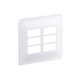 Placa 6 Postos Separados + Suporte 4x4 Pial Zeffia