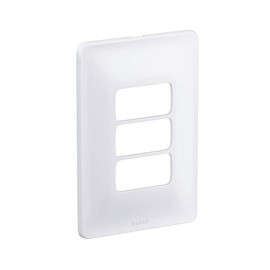 Placa 3 postos + Suporte 4x2 Pial Zeffia