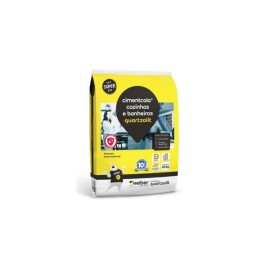 Argamassa Colante Cozinha e Banheiro Cinza 20 kg Quartzolit Argamassa Colante Cozinha e Banheiro Cinza 20 kg Quartzolit