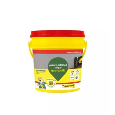 Impermeabilizante Pintura Asfáltica Acqua Preto 18 litros Quartzolit