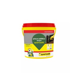 Impermeabilizante Pintura Asfáltica Acqua Preto 3,6 litros Quartzolit  Impermeabilizante Pintura Asfáltica Acqua Preto 3,6 litros Quartzolit