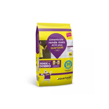 Argamassa Cimentcola Rende Mais AC3 Plus Cinza 10kg Quartzolit