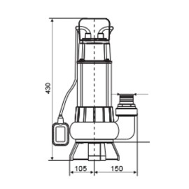 Bomba Submersível RW 800 Plus Esgoto Rowa–220V