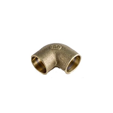 Cotovelo 22mm 90º em Latão com solda Rumo Certo