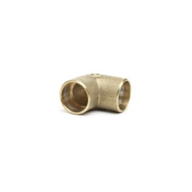 Cotovelo 22mm 90º em Latão com solda Rumo Certo Cotovelo 22mm 90º em Latão com solda Rumo Certo
