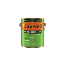 Tinta Acrílica Rende & Cobre Muito Branco 3,6 litros Suvinil Tinta Acrílica Rende & Cobre Muito Branco 3,6 litros Suvinil