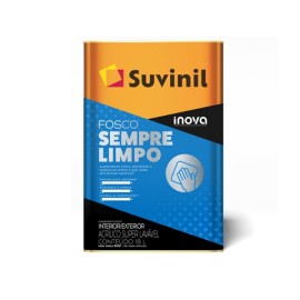 Tinta Acrílica Inova Premium Fosco Sempre Limpo Branca 18L Suvinil Tinta Acrílica Inova Premium Fosco Sempre Limpo Branca 18L Suvinil