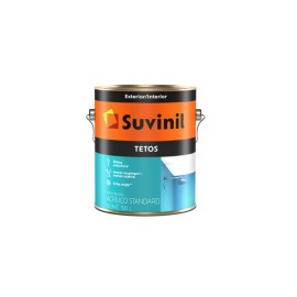 Tinta Acrílica Standard Fosco Tetos Branca 3,6 litros Suvinil Tinta Acrílica Standard Fosco Tetos Branca 3,6 litros Suvinil