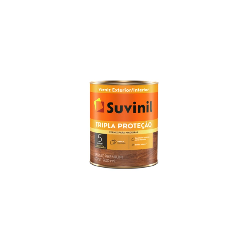 Verniz para Madeira Tripla Proteção Brilhante Natural 900ml Suvinil Verniz para Madeira Tripla Proteção Brilhante Natural 900ml Suvinil
