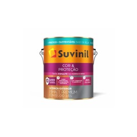 Tinta Esmalte Cor & Proteção Branco Acetinado Base Água 3,6 litros Suvinil Tinta Esmalte Cor & Proteção Branco Acetinado Base Água 3,6 litros Suvinil